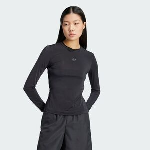 adidas Adicolor Sheer 3-Stripes Long Sleeve Tee
